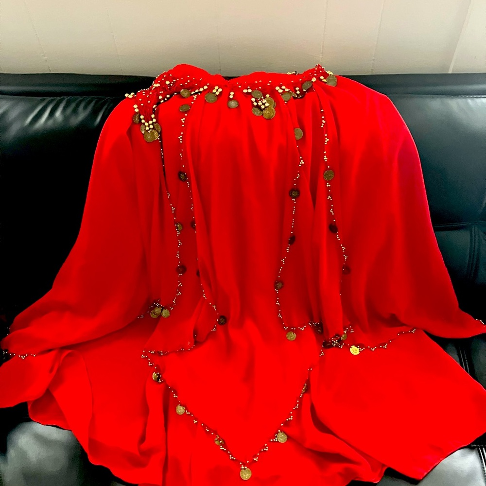 Belly dancing set,  in great shape red - Picture 6 of 6